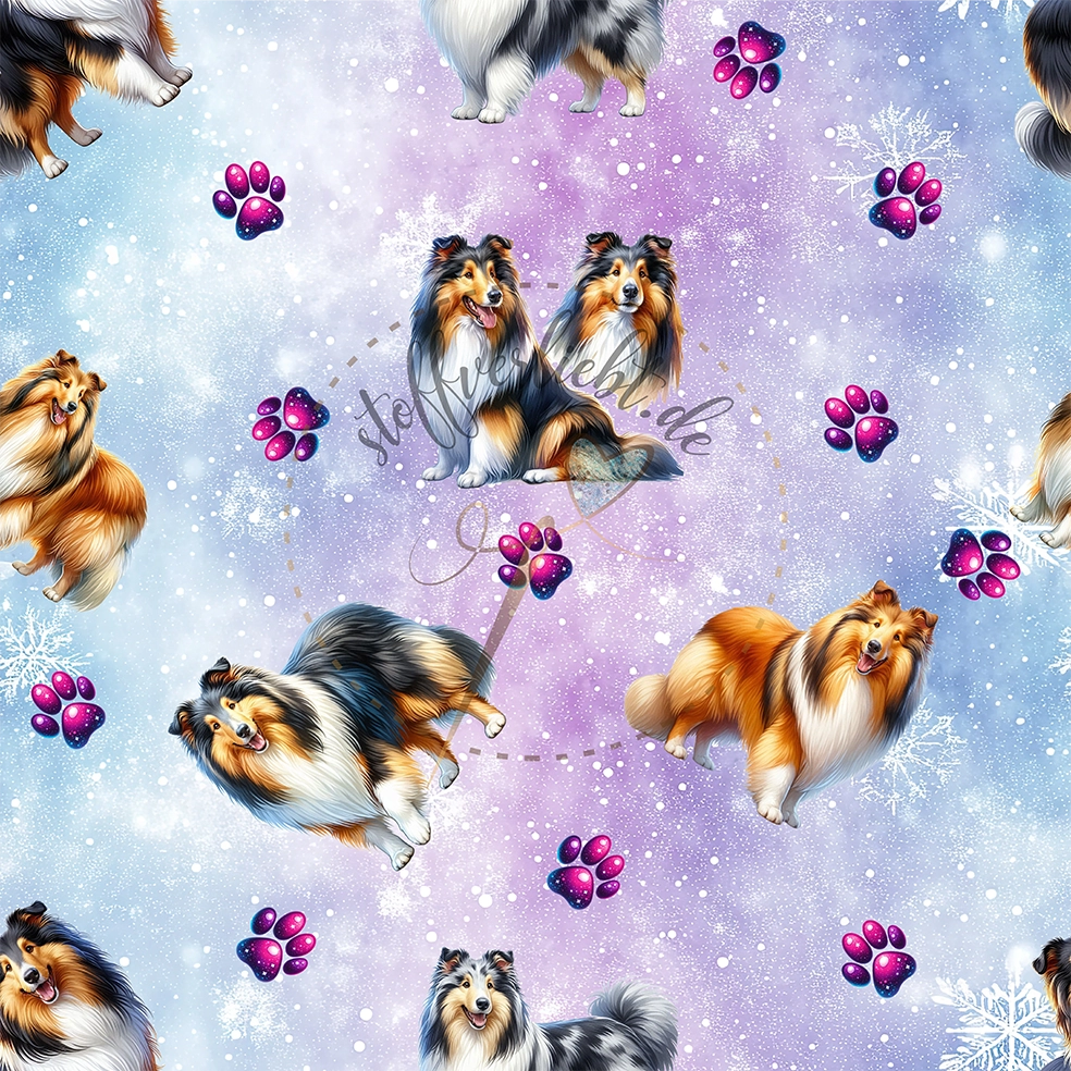 wasserfester Outdoorstoff - Collie Langhaar