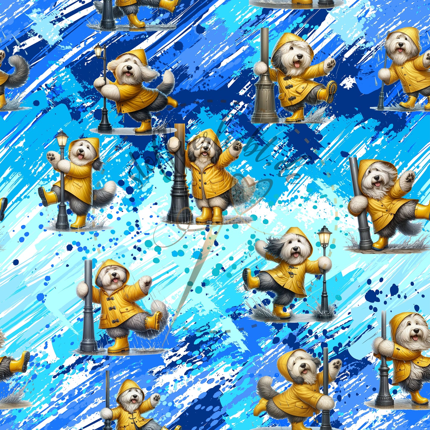 wasserfester Outdoorstoff - Old English Sheepdog Bobtail OES